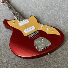 Factory  Electric Guitar Chrome Hardware Gold Powder Guard 2P90 Pickups