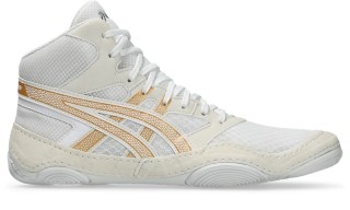 ASICS Men's Snapdown 4 Wrestling Shoe White/Pure Gold - 1081A058-100, White/Pure