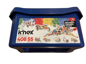 K'nex Knex Trains Planes & Automobiles Building 408 Pc Set, 55 build #12423 NIB
