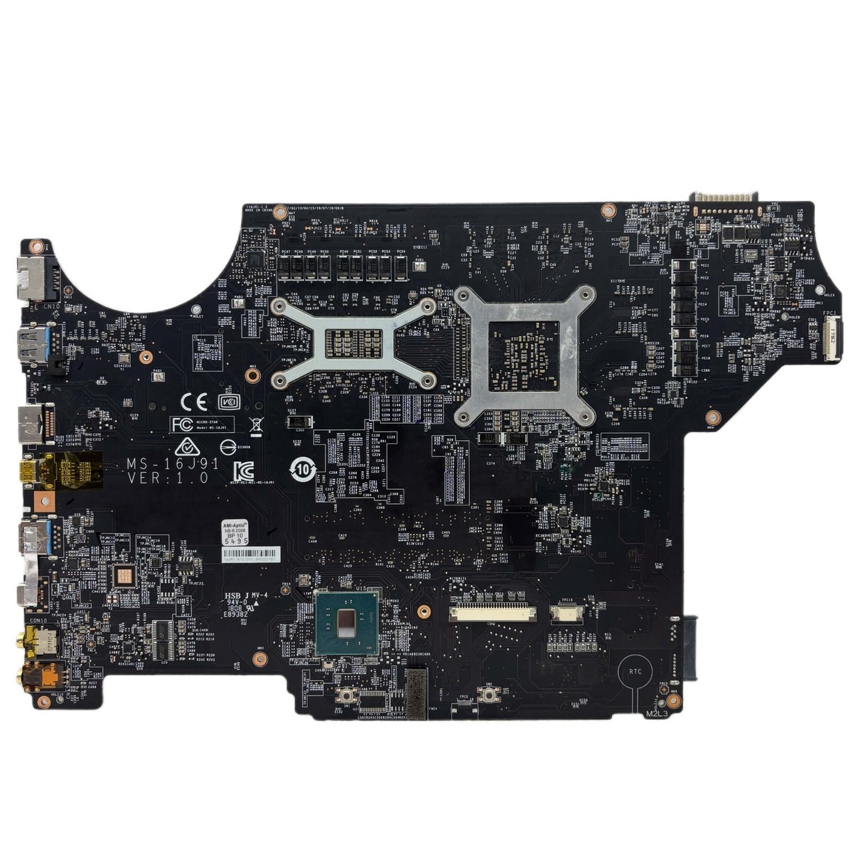 MS-16J91 For MSI GV62 7RD Laptop Motherboard With i5-7300HQ CPU