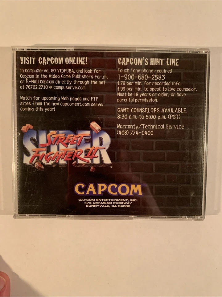 Super Street Fighter II Bonus Pack PC-CD-Rom, 1995 Capcom, Manual.,Very Good - Image 2 of 3