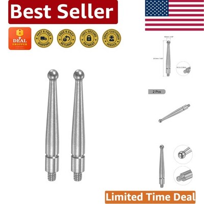 High-Speed Steel 2mm Dial  Indicator Contact Point, 2 Pack for Accuracy