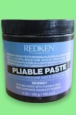 Redken Pliable Paste Rewind - Flexible Paste with Flexible Hold 5 oz