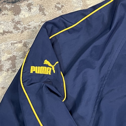 Veste coupe-vent vintage Université du Michigan PUMA 2XL années 90 BIG HOUSE FOOTBALL - Photo 8/11