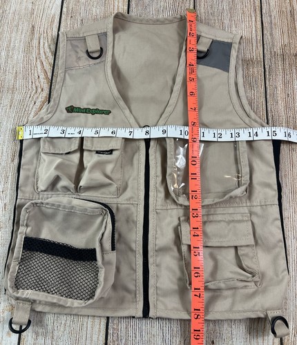 Mini Explorer Kids Outdoor Tan Safari Vest Multiple Pockets - Picture 8 of 8