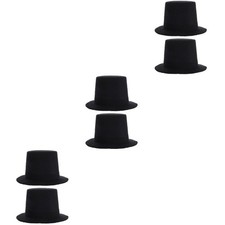 3 PCS Small Top Hat Dolls Accessories Miniature Hats for