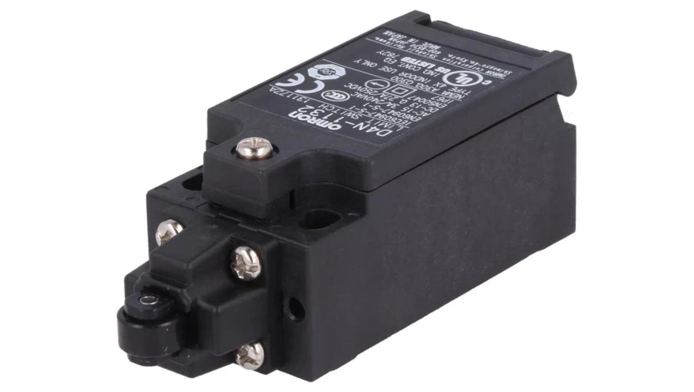 D4N-1132 Limit switch with plastic roller Ø9.5mm, NO + NC output configu /T2UK