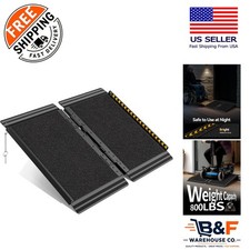 Versatile 2FT Folding Wheelchair Ramp - 800lbs Load Capacity for Easy Access