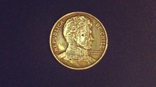 1978 Chile 1 Peso Coin, Circulated