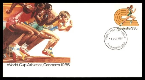 Mayfairstamps Australia FDC 1985 world cup athletics First Day Cover aaw_86071