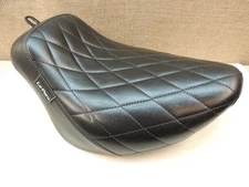 Le Pera '18-up M8 STREET BOB & SLIM LEATHER DIAMOND STITCH BARE BONES SOLO SEAT