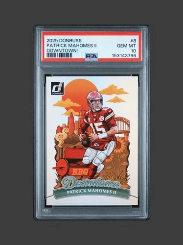 2025 PANINI DONRUSS DOWNTOWN! #8 PATRICK MAHOMES II PSA 10