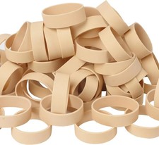 AMUU Rubber Bands Size 82, 60pcs Tactical Beige Wide