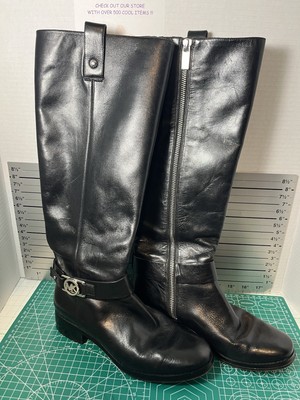 Boots Size Michael Kors Black Riding Boots Michael Kors Bromley