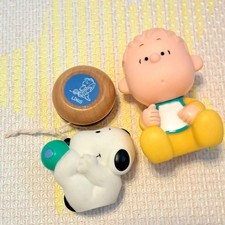 Snoopy baby toy wood yoyo Linus figure set