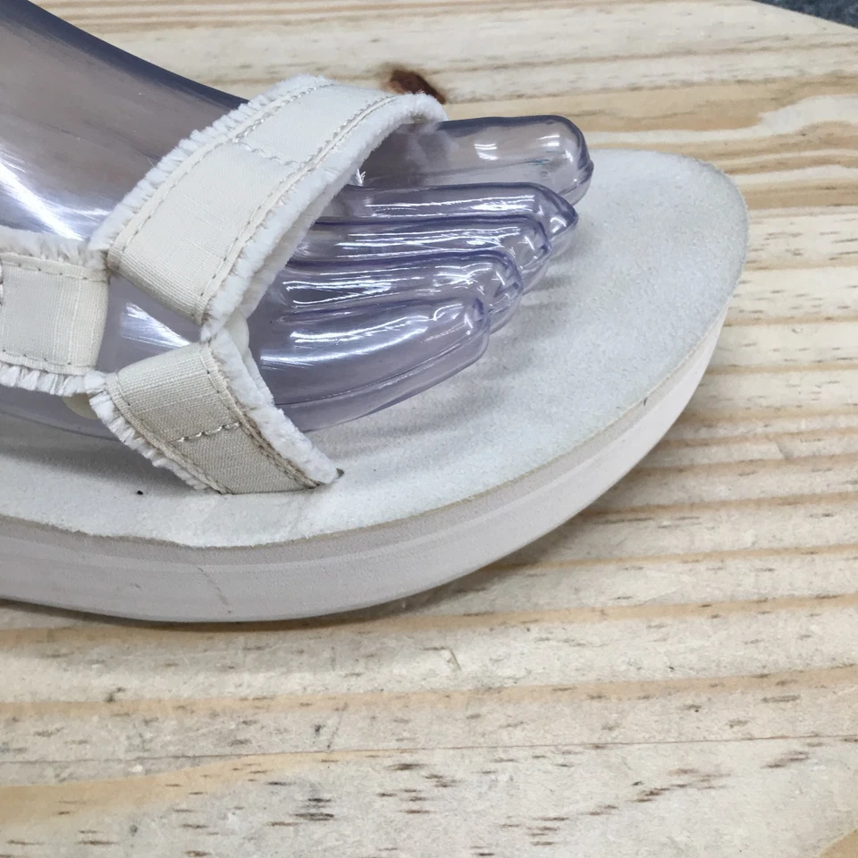 Sandalias Teva Mujer 9 Forma Media Universal Ajustable Slingback 1127570 Blanco Foto 4 de 4