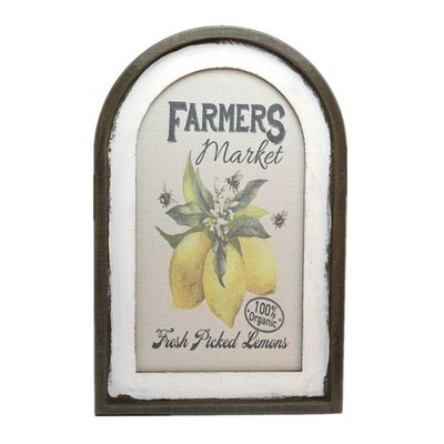 SIMPLY ANI Lemon Wall Decor |Farmer's Market Farmhouse Kitchen Decor| Shabby ...