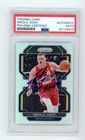 Nikola Jokic signed auto 2021-22 Panini Prizm w/Inscription PSA