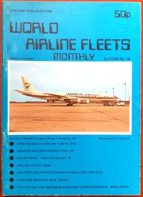 Airline Publications - World Airline Fleets Monthly - Edition 14 (6/78) UNMARKED
