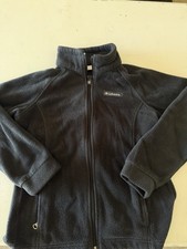 Columbia Unisex Kids Black Fleece Full Zip Jacket w/ Pockets Size M 10/12