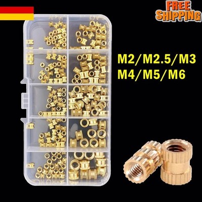 Brass Heat Insert Nuts Set M2-M6 Threaded Inserts for 3D Printing