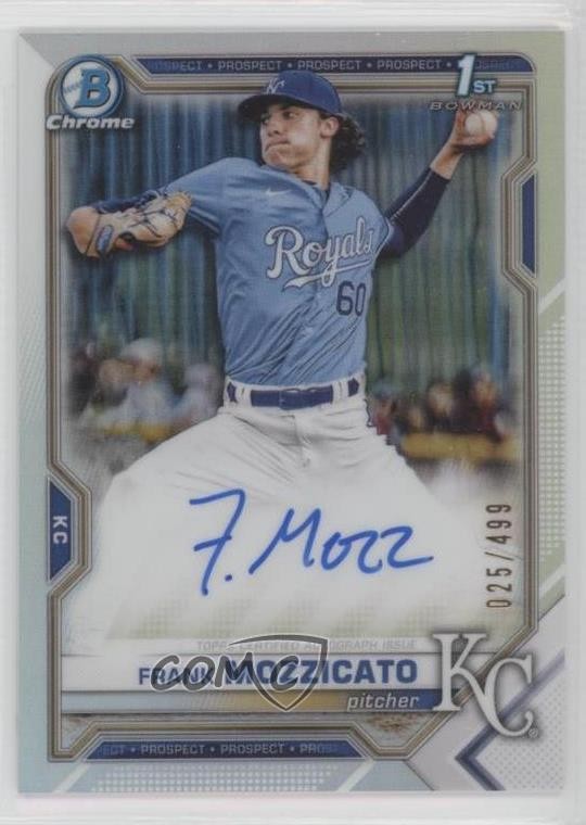 2021 Bowman Draft Chrome Pick Refractor /499 Frank Mozzicato #CDA-FM Auto 1d59