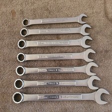 Craftsman Usa 12 Pt. 7 Pc Combination Wrench Set 12mm To 19mm No 16mm M1143