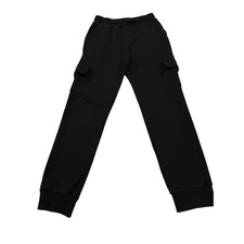 Hurley Kids Cargo Jogger Pants Black Size L 12-13 Yrs Elastic Waist Pockets