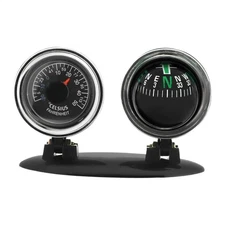 Dash Mount Compass Navigation Ball with Temperature Tester For Car