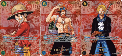 Luffy Ace Sabo Red OP13-120 Set SEC Manga Alt Art One Piece Card