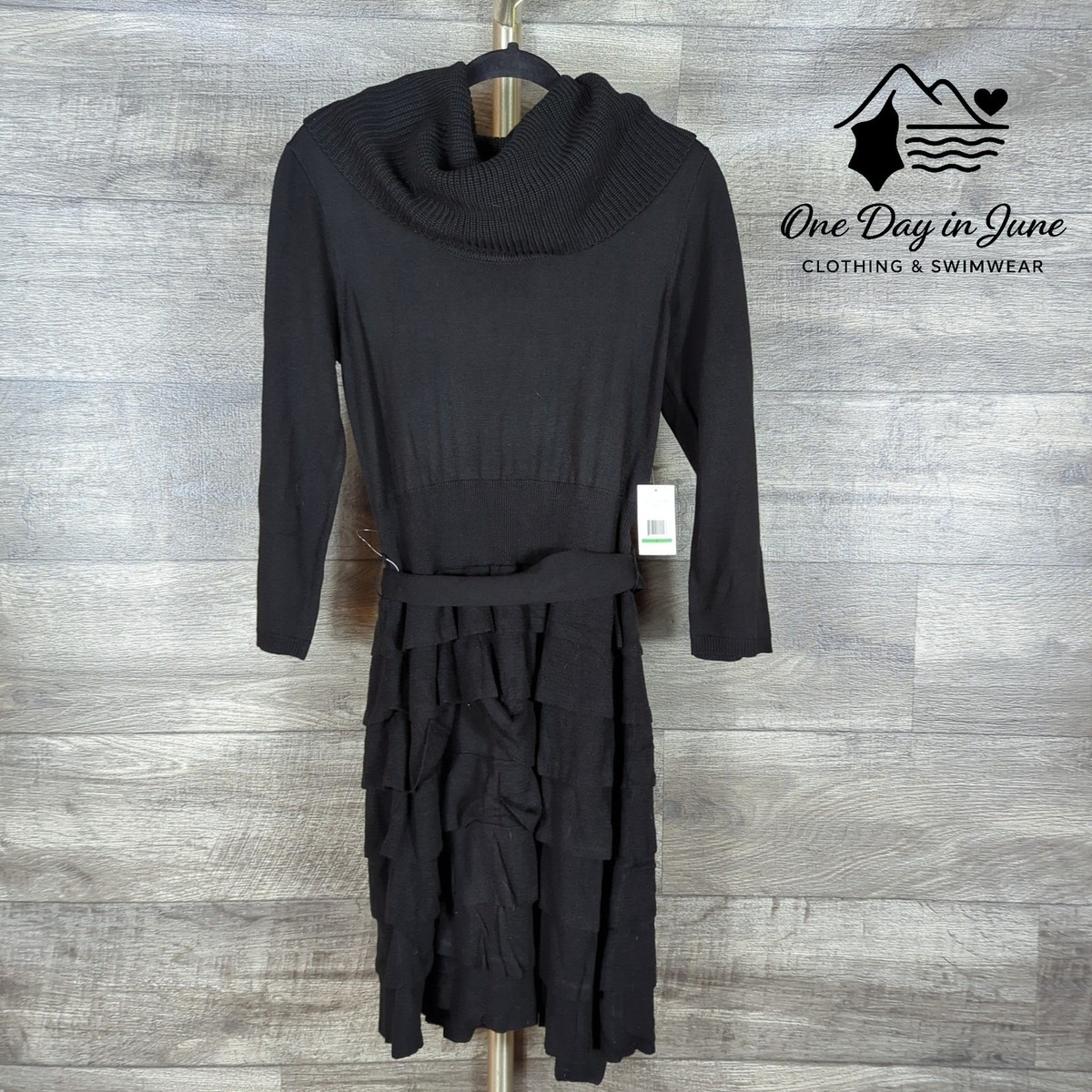 J Howard Cowl Neck Long Sleeve Sweater Dress Size L