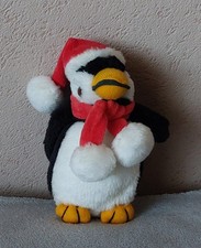 Pinguin mit Weihnachtsm&uuml;tze Pl&uuml;schtier Kuscheltier ca 16 cm