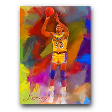 Mychal Thompson Art Card Limited 5/50 Edward Vela Signed (Los Angeles Lakers)