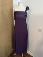 Women’s Klass purple special occasion long strappy dress uk size 14.