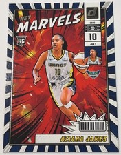 Aziaha James 2025 Panini Donruss WNBA Rookie Net Marvels #18 Dallas Wings Card