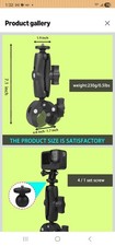 SRUIM black Aluminum Handlebar Clamp Mount Base for Bikes  Moto