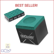 GoSports Premium Pool Cue Chalk Cube 12 Pack - Green Billiards Pool Stick Chalk