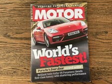 2016 2017 PORSCHE PANAMERA TURBO MOTOR MAGAZINE OFFICIAL BROCHURE RARE