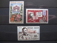 FRANCE neufs n° 1189 à 1191  (1959)