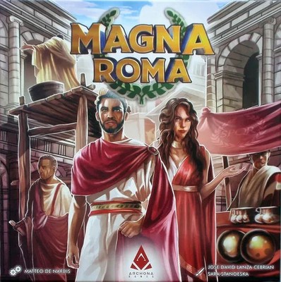 Magna Roma with Emperor & Dominus Expansion Archona Games  w/ Metal Coins - NIB