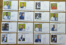 Hand Signed Football Cards 2018 - Bristol Rovers FC - lot of 16 cards
