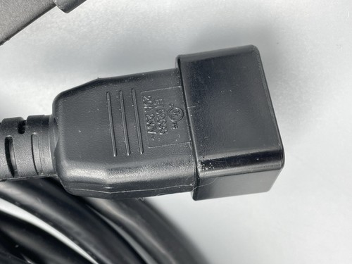 (2) Power Cord C20 / C19 - Black 9ft, 20A/250V 12 AWG - Powerfig E250704 - Picture 4 of 10