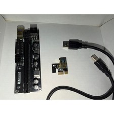 PCI-E GPU Riser Cards USB 3.0 16x Powered Mining Risers Lot of 6 GPURisers