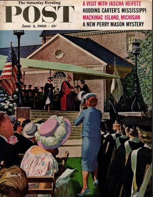 1960 Saturday Evening Post  June 4 - College Graduation original cover only