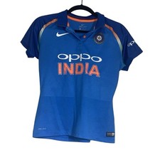 Nike Dri-Fit Oppo India Cricket Jersey 2018 Sports Shirt Short Sleeve Women  s M
