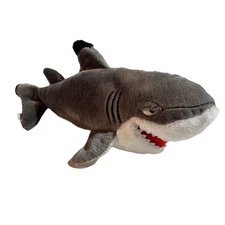Black Tip Reef Shark Grey White 56cm 22inch Stuffed Animal Plush Toy Embroidered