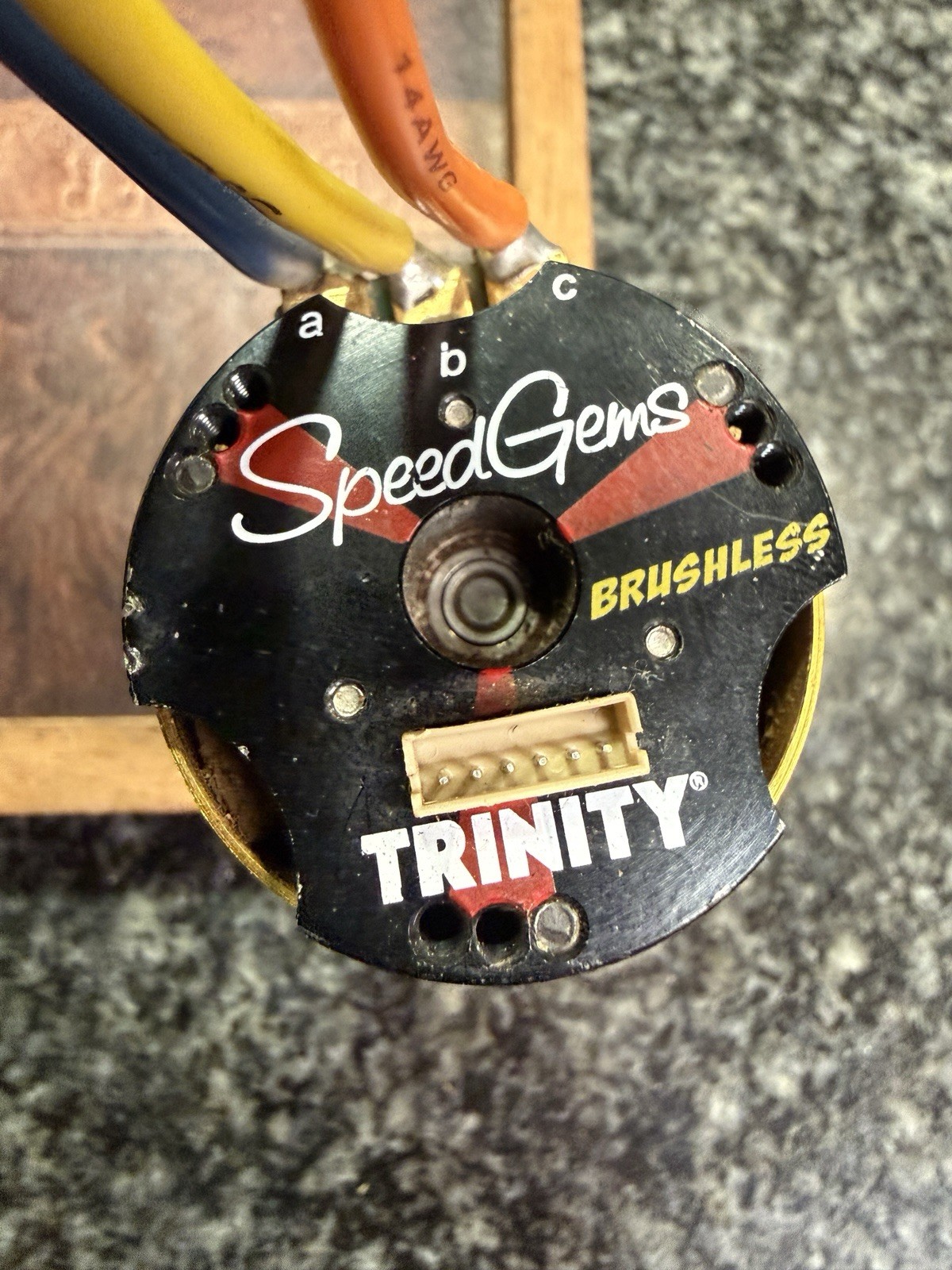 Rare Trinity Amber Speed Gems BRUSHLESS Motor!! Tested ! Works !! 15.5T ...