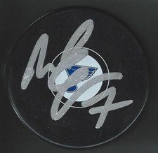 Nelson Emerson Signed St Louis Blues Puck