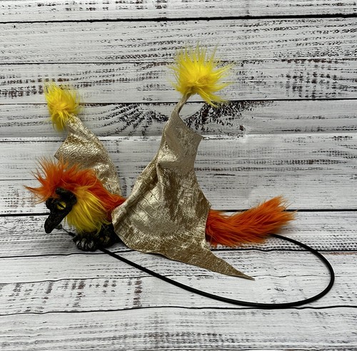 Rare Albert Alfaro Signed Shoulder Dragon Puppet Drabbit w Cable Orange/Yellow - Picture 2 of 7