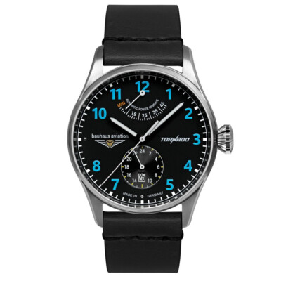 bauhaus Aviation 2790-3 Tornado Herrenuhr Automatik, Gangreserveanzeige und ...